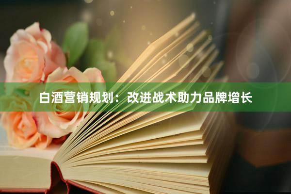 白酒营销规划：改进战术助力品牌增长
